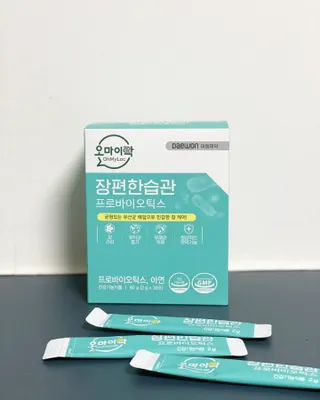 [유산균] 오마이락 장편한습관 프로바이오틱스 30P — 5점을 준 리뷰어가 2022년 11월 올린 사용 사진