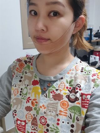 아이디플라코스메틱 아이디 페이스핏 마이너스 밴드 v2 — 5점을 준 리뷰어가 2021년 5월 올린 사용 사진