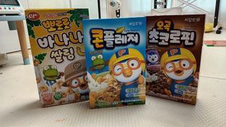 씨알푸드 뽀로로 시리얼 3종 — 4점을 준 리뷰어가 2022년 2월 올린 사용 사진