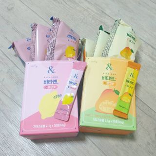 비타앤C 레몬맛, 망고맛 — 5점을 준 리뷰어가 2021년 4월 올린 사용 사진