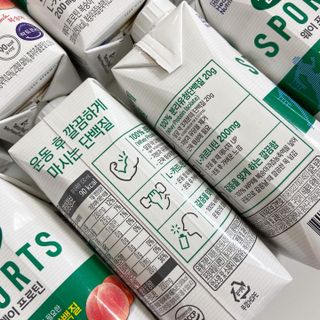 셀렉스스포츠 셀렉스 스포츠 웨이 프로틴 복숭아_ 330ml x 12팩 — 5점을 준 리뷰어가 2021년 3월 올린 사용 사진