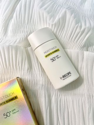 아이레시피 모이스트터치 스포츠 선밀크 50ml (SPF50+ PA+++) — 5점을 준 리뷰어가 2023년 6월 올린 사용 사진