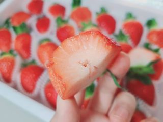 옳음 딸기 논산 설향 딸기 900g 산지직송 — 5점을 준 리뷰어가 2021년 1월 올린 사용 사진
