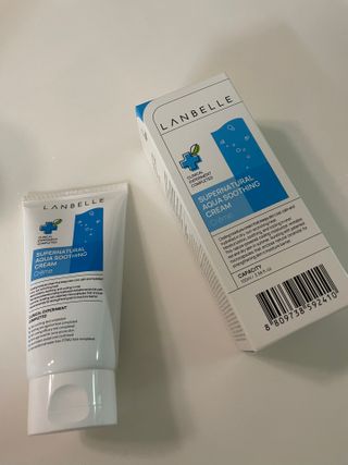 랑벨 수퍼내츄럴 아쿠아 수딩 크림 100ml — 5점을 준 리뷰어가 2022년 4월 올린 사용 사진