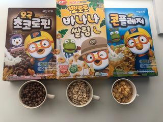 씨알푸드 뽀로로 시리얼 3종 — 5점을 준 리뷰어가 2022년 2월 올린 사용 사진