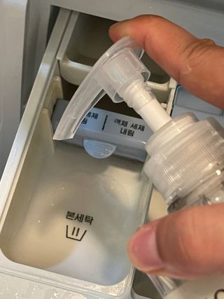 고위드올인원 세탁세제 1000ml — 4.5점을 준 리뷰어가 2021년 5월 올린 사용 사진