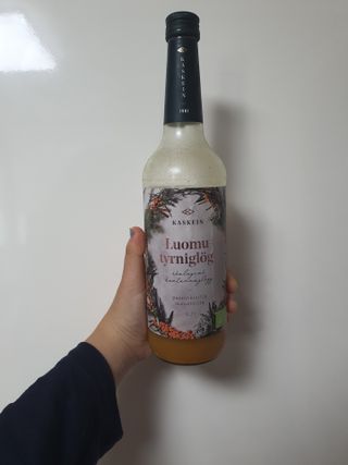 H365 [Kaskein Luomutyrniglögi] 핀란드 전통 무알콜 멀드와인 시벅톤 글로기 — 3점을 준 리뷰어가 2021년 5월 올린 사용 사진