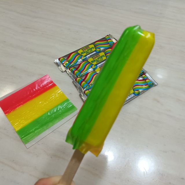 레인보우 롤팝젤리 후르츠믹스x10개입 리뷰 사진