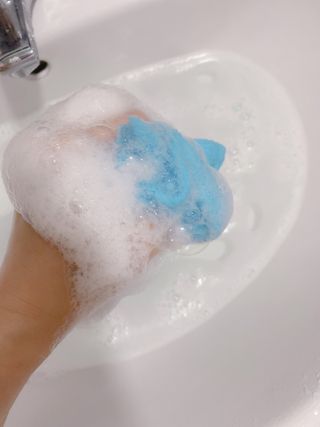 카프리나 프레쉬 산양밀크 어메이징 바디워시 500ml(오리지널향) — 4점을 준 리뷰어가 2023년 4월 올린 사용 사진