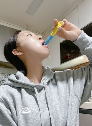 메디포스트 모비타 바디코드 식이섬유 차전자피에 빠지다 30포 — 5점을 준 리뷰어가 2022년 12월 올린 사용 사진