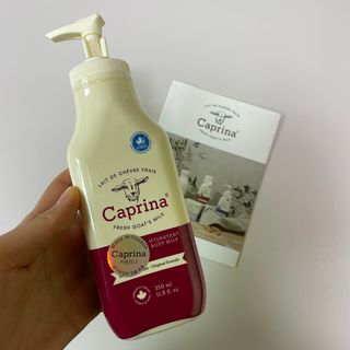 카프리나 산양밀크 모이스춰라이징 바디로션 350ml(오리지널향) — 5점을 준 리뷰어가 2023년 4월 올린 사용 사진