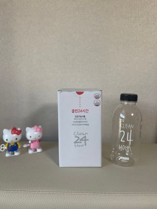클린24시간 1BOX(5포) + 전용보틀(500ml) — 5점을 준 리뷰어가 2022년 8월 올린 사용 사진