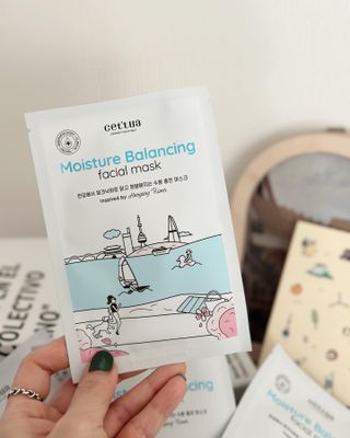 세뚜아(Cettua) [세뚜아] 모이스처 밸런싱 페이셜 마스크 Cettua Moisture Balancing Facial Mask 5매 — 4.5점을 준 리뷰어가 2023년 12월 올린 사용 사진