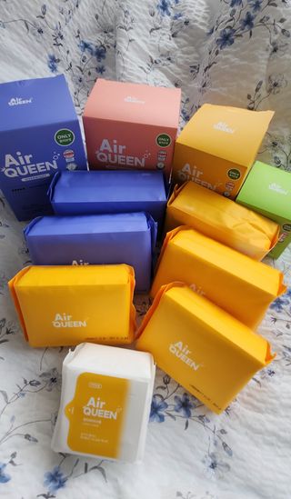 에어퀸 뉴브레스 유기농 생리대 4종 (팬티라이너 20P + 중형 10P + 대형 10P + 오버나이트 8P)_체험단 — 5점을 준 리뷰어가 2024년 6월 올린 사용 사진