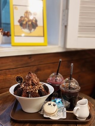 카페 더달달 [카페더달달 ] 빙수 택 1 + 음료 2잔 + 마카롱2개 — 5점을 준 리뷰어가 2021년 7월 올린 사용 사진