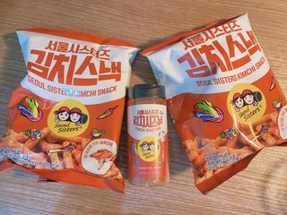 [서울시스터즈] 김치시즈닝 국내 최초 뿌려먹는 김치파우더 100g 1개+ 신제품 김치스낵 90g 2개 — 4.5점을 준 리뷰어가 2021년 8월 올린 사용 사진