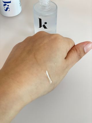 키노닉스 3종 세트 [펀더멘탈앰플 + 로지톤업선밀크 + 블루밍세럼인미스트] — 5점을 준 리뷰어가 2022년 3월 올린 사용 사진