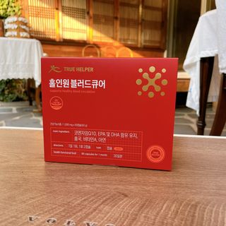 트루헬퍼 홀인원 블러드큐어 혈행+혈압+콜레스테롤 한번에 1박스 1개월 — 5점을 준 리뷰어가 2023년 2월 올린 사용 사진