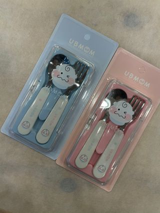 유비맘 스푼포크 케이스 세트 1+1 _컬러랜덤 발송 — 5점을 준 리뷰어가 2021년 3월 올린 사용 사진