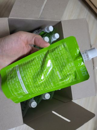 [이롬] 오크라 마시는 뷰티드링크 100mL x 20입 — 5점을 준 리뷰어가 2022년 8월 올린 사용 사진