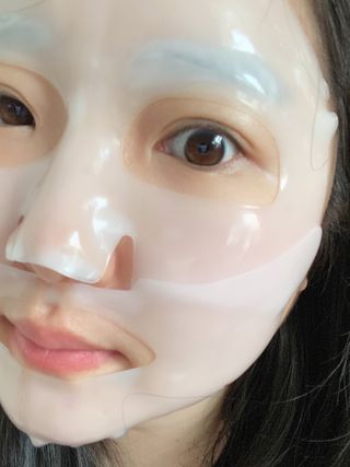 101스킨 영앤리치 하이드로겔 마스크팩 — 5점을 준 리뷰어가 2021년 3월 올린 사용 사진