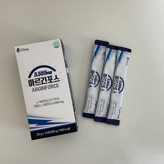 자연에온 아르긴포스 L-아르기닌 5555mg 스틱 15개입 1박스 — 5점을 준 리뷰어가 2021년 4월 올린 사용 사진