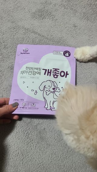 My Pet Care 천연단백질 치아건강에 개좋아 — 5점을 준 리뷰어가 2021년 1월 올린 사용 사진