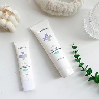 바노바기 코스메틱 바노바기 밀크씨슬 리페어 시카 폼 클렌저 플러스 120ml + 선스크린 플러스 50ml — 5점을 준 리뷰어가 2023년 7월 올린 사용 사진