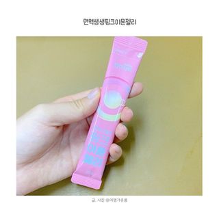 [인디닥터] 면역 생생 핑크 이뮨 젤리 — 5점을 준 리뷰어가 2022년 6월 올린 사용 사진