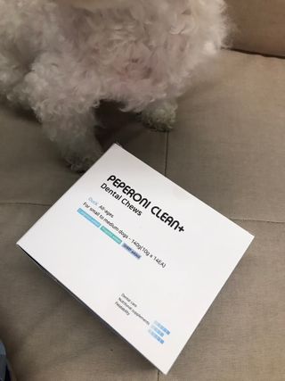 페페로니 클린플러스 덴탈오리껌 10g x 14p — 5점을 준 리뷰어가 2021년 7월 올린 사용 사진