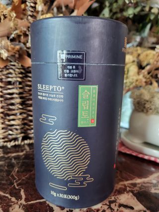 프리마인 자체 기업부설 연구소에서 찾아낸 건강한 수면의 비밀.  슬립토 플러스 30포 — 5점을 준 리뷰어가 2021년 12월 올린 사용 사진