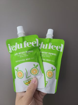 JEJUFEEL 풋풋한 제주담은 청귤에이드 — 5점을 준 리뷰어가 2022년 10월 올린 사용 사진