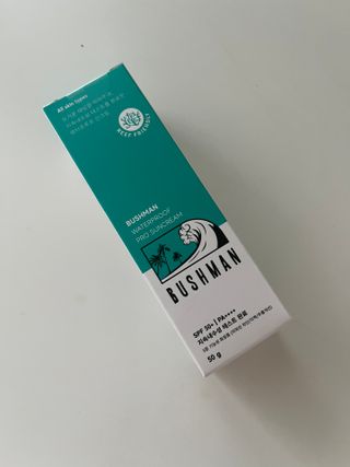 부쉬맨 워터프루프 프로 선크림 50g SPF50+ PA++++ — 5점을 준 리뷰어가 2023년 4월 올린 사용 사진