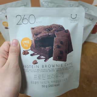 신상품) 딜라이트 프로젝트 프로틴  브라우니칩/ 카스테라칩 총 6EA — 5점을 준 리뷰어가 2022년 5월 올린 사용 사진
