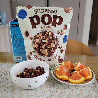오!그래놀라팝 현미아몬드 — 5점을 준 리뷰어가 2022년 4월 올린 사용 사진