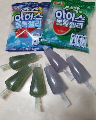 롯데제과 죠스바 아이스 톡톡 젤리 — 5점을 준 리뷰어가 2021년 10월 올린 사용 사진