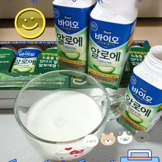 LIVE 매일바이오 알로에 드링킹 요거트 — 5점을 준 리뷰어가 2022년 4월 올린 사용 사진