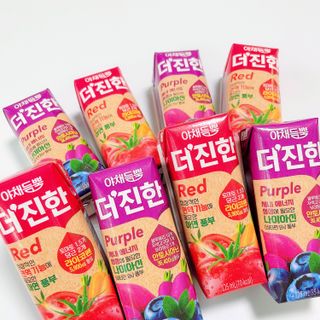 [롯데칠성] 야채듬뿍 더'진한 [롯데칠성] 야채는 이제 COLORFULL! 야채듬뿍  더 진한 레드 4개 +퍼플 4개 (총 8개) — 5점을 준 리뷰어가 2023년 6월 올린 사용 사진
