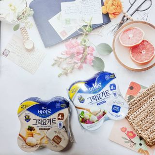 매일바이오 그릭요거트 오리지널 플레인 4개, 로스터리 커피믹스 4개 — 5점을 준 리뷰어가 2021년 12월 올린 사용 사진