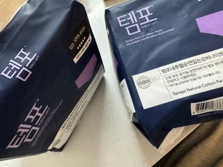 N[템포 ] 패드 내추럴 순면 입는 오버나이트 5P * 2개 — 5점을 준 리뷰어가 2024년 3월 올린 사용 사진