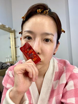 프리마인 귀족의 콜라겐, 92배 흡수율. 럭셔리 프리미엄 셀라브 콜라겐필름 30매 — 5점을 준 리뷰어가 2021년 9월 올린 사용 사진