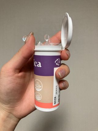 웰리카 더블유 100억 유산균 — 5점을 준 리뷰어가 2021년 1월 올린 사용 사진
