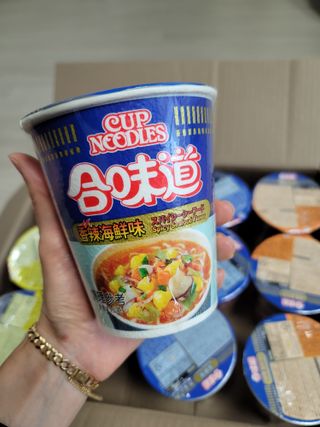 NISSIN 닛신 컵누들  4종 - 씨푸드오리지날, 씨푸드 스파이시, 씨푸드 커리, 씨푸드 XO소스 — 4점을 준 리뷰어가 2022년 11월 올린 사용 사진