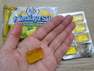 마요라 히말라야 솔트 캔디 2종-페퍼민트 맛, 라임민트 맛 — 5점을 준 리뷰어가 2023년 1월 올린 사용 사진