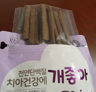 My Pet Care 천연단백질 치아건강에 개좋아 — 5점을 준 리뷰어가 2020년 12월 올린 사용 사진