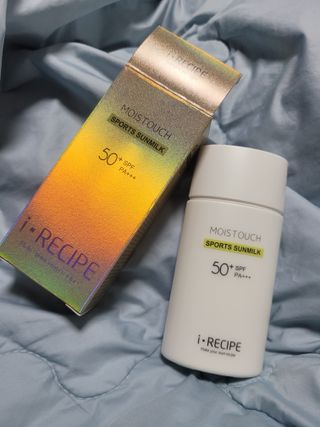 아이레시피 모이스트터치 스포츠 선밀크 50ml (SPF50+ PA+++) — 5점을 준 리뷰어가 2023년 2월 올린 사용 사진