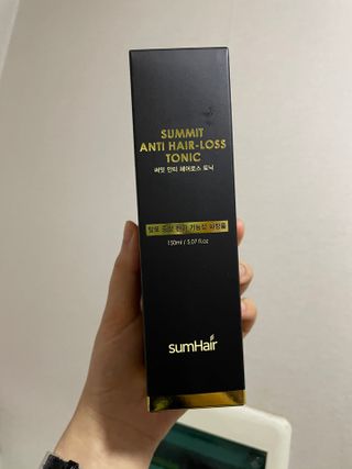 썸헤어 / SUMHAIR 썸헤어 써밋 안티 헤어로스 토닉 — 5점을 준 리뷰어가 2021년 5월 올린 사용 사진