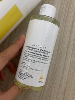 랑벨 내츄럴 딥 클렌징 워터 500ml — 5점을 준 리뷰어가 2022년 6월 올린 사용 사진
