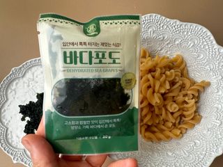 [피터씨마켓] 바다포도 100g(20g x 5봉) 우미부도 그린캐비어 ASMR 소분포장 — 4.5점을 준 리뷰어가 2024년 8월 올린 사용 사진