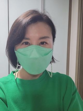 건강누리인터내셔날 (마스크 특집) 7DAYS 컬러마스크 (컬러7매)+ KMC 프리미엄 덴탈마스크(50매) — 5점을 준 리뷰어가 2022년 7월 올린 사용 사진